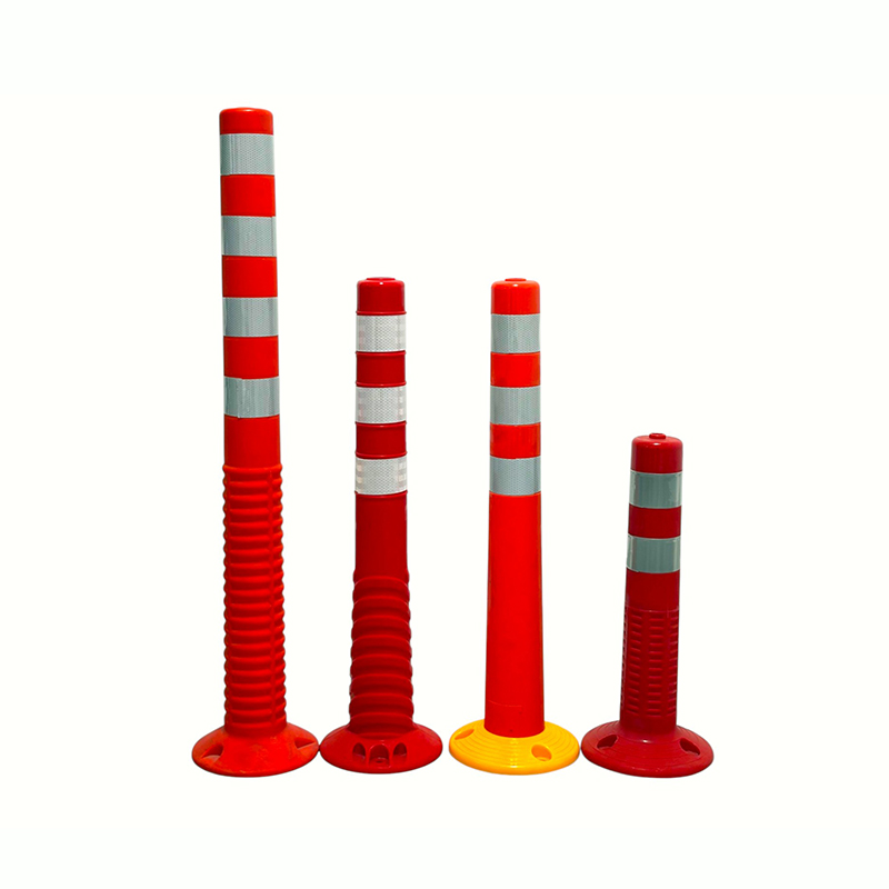 반사 칼라가 있는 유연한 PVC Delineator 포스트