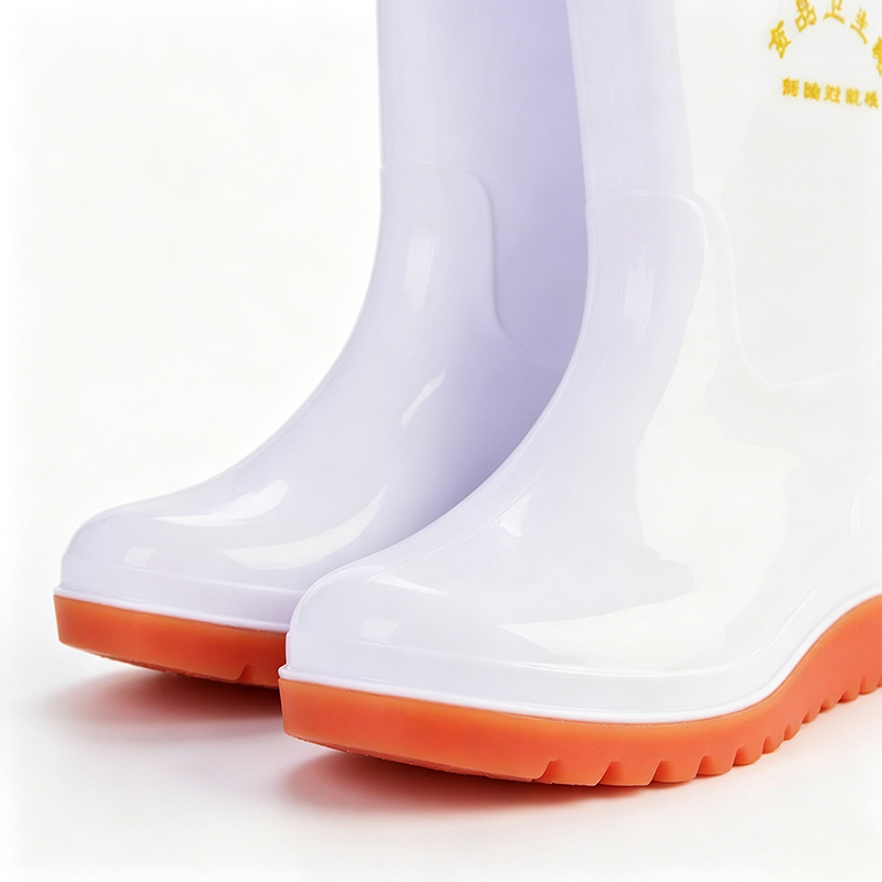식품 등급 흰색 PVC 장화